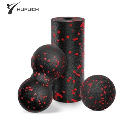 Hollow Yoga Roller Massage Peanut Ball Set EPP Fitness Foam Column For Back Pain Legs Hip Deep Tissue Stretching Muscle Relax