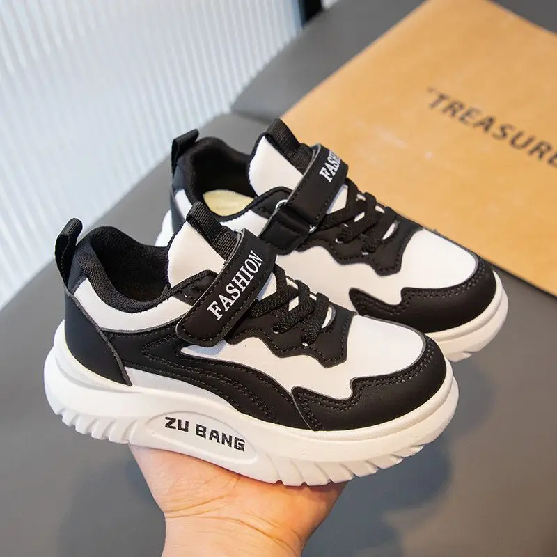 

2026 New Girls Low Top White Sneakers Thick Sole Casual Sports Shoes for Kids Spring Autumn Versatile Big Kids School Shoes