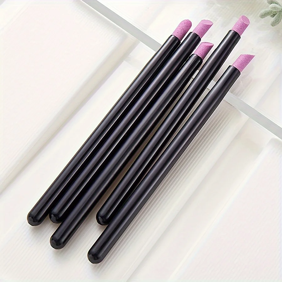 석영 네일 그라인딩 펜 세트, 재사용 가능한 큐티클 및 죽은 피부 제거제, 휴대용 젤 폴리쉬 지우개, 매니큐어 관리 도구