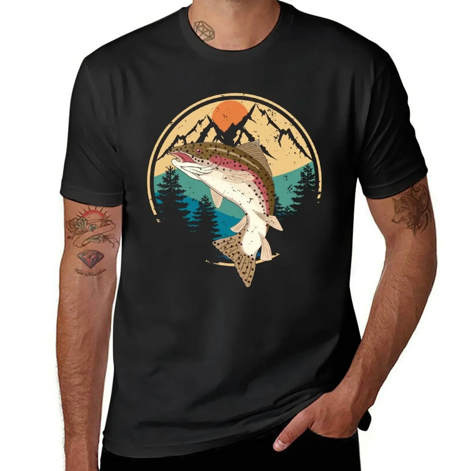 Steelhead Trout Fishing - cool trout fishing T-Shirt sports fans new edition plus size clothes summer top Men's t shirts