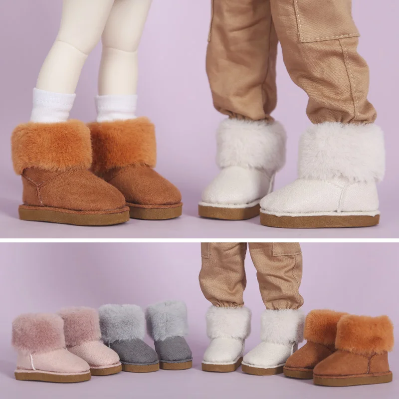 

Fashion Bjd Doll Snow boots Shoes Bjd Doll Accessories winter Shoes Candy Color For 27-30cm 1/6 Bjd Yosd Myou Doll