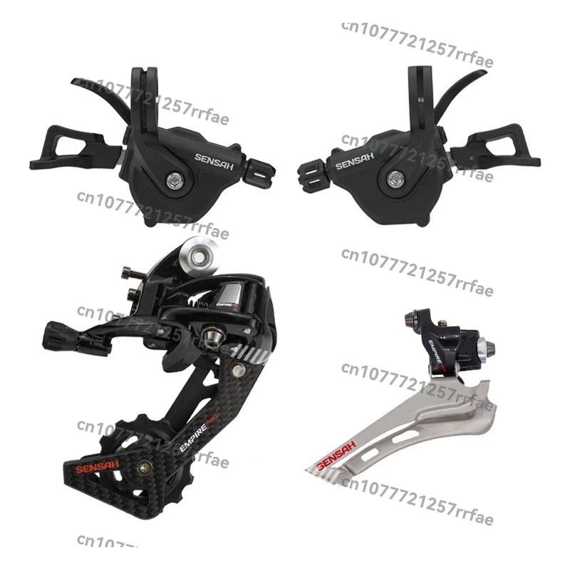 2X11 speed 22 speed flat handle road transmission folding car kit mountain bike finger dial forward dial back dial
