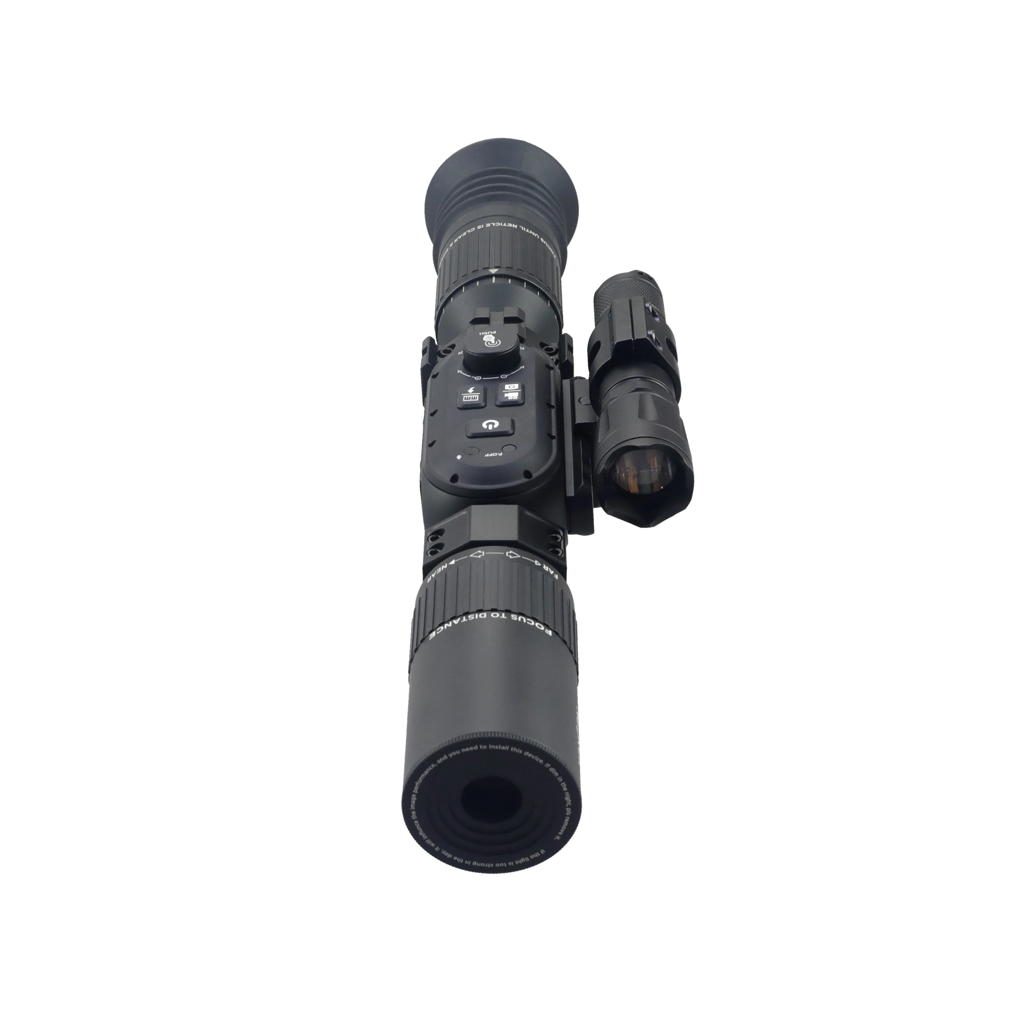 Spike Optics 4K Digital Auto Night Vision Scope con linterna para uso diurno y nocturno