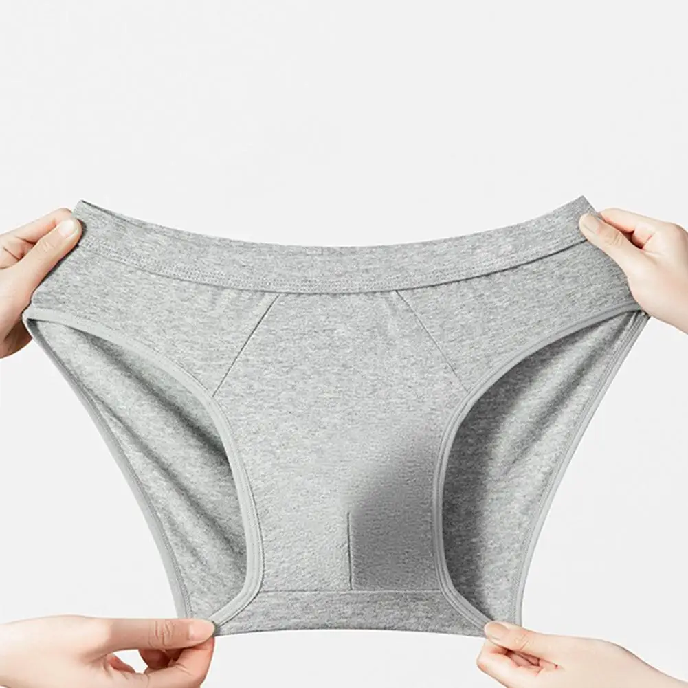 

Мужские однотонные хлопковые дышащие трусы-боксеры с мешочком, очень популярное нижнее белье для взрослых, экстремальные мужские трусы-брифы