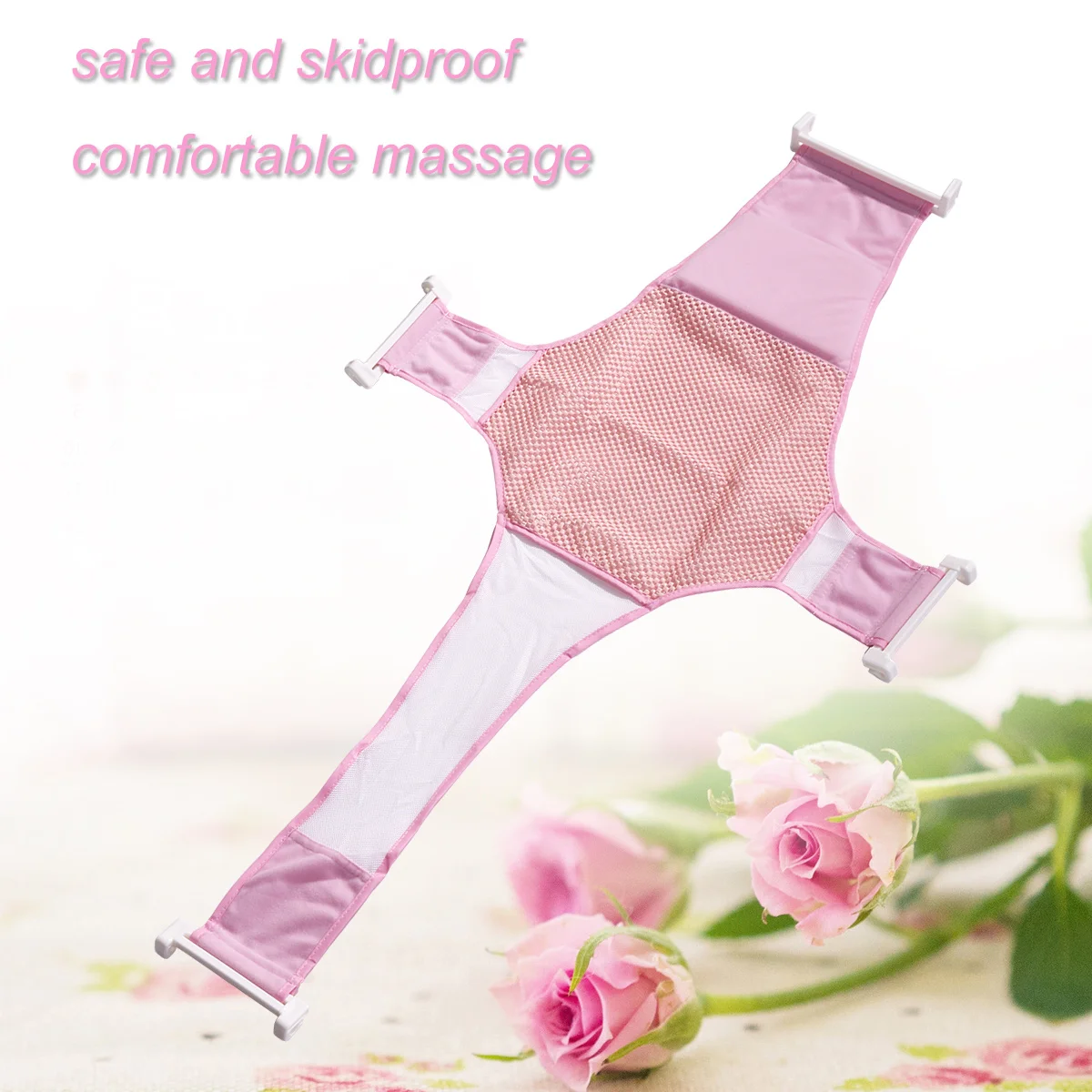 حمام الطفل شبكة حوض أرجوحة حوض استحمام للرضع مقعد دعم حبال دائم سهلة التركيب إزالة بشكل مريح المعونة الآباء وقت الاستحمام الأيدي #3