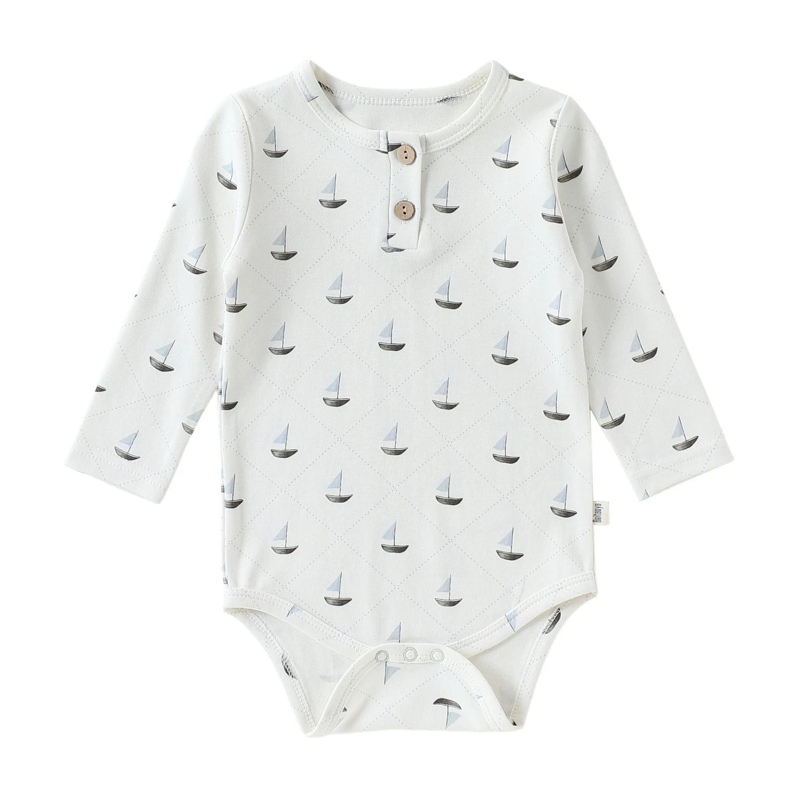Baby Girls Pure Cotton Bodysuit Newborn Plaid Print Long Sleeve Round Neck Onesie Infant One-piece Rompers Toddler Clothing