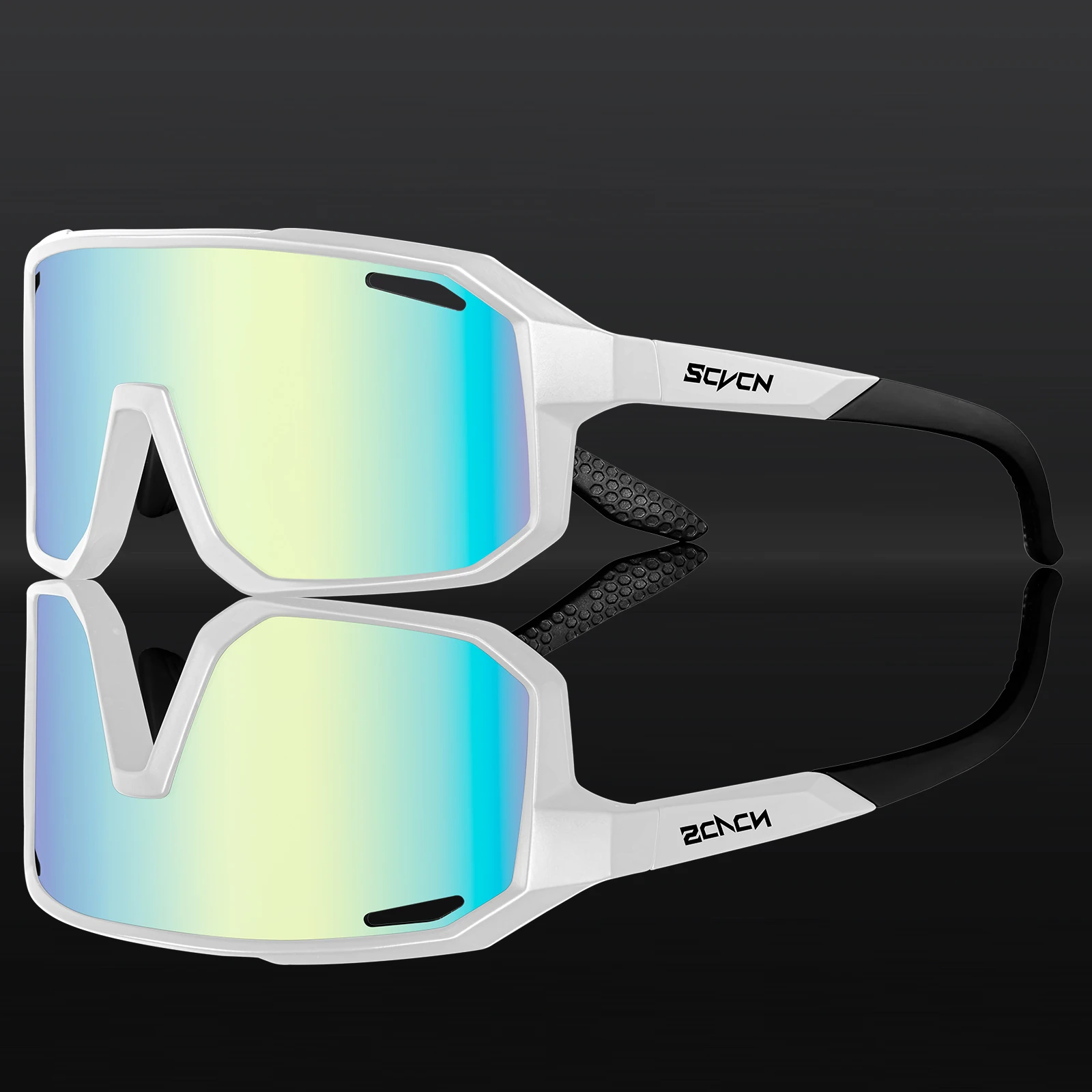 Image of Kapvoe Sport UV400 Schutz Sonnenbrille Kinder Fahrradbrille Jungen Mädchen Outdoor-Brille Reitbrille Winddichte Eyewear