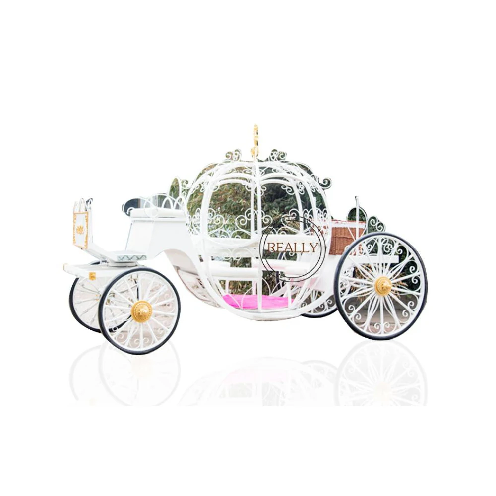 European Royal Family Horse Carriage Mini Princess Carriage With Basket Customized Color Seats Sightseeing Car