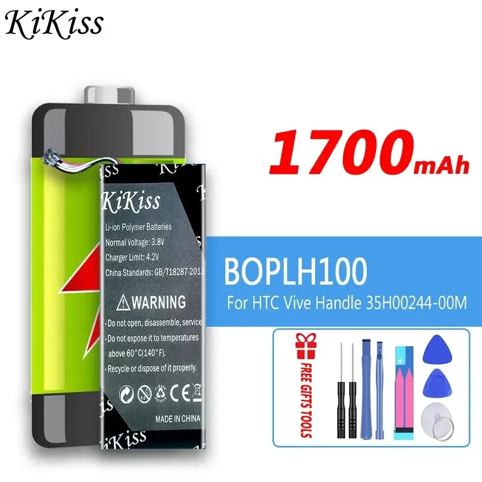 1700mAh KiKiss Powerful Battery BOPLH100 For HTC Vive Handle Controller VR SS 35H00244-00M Bateria