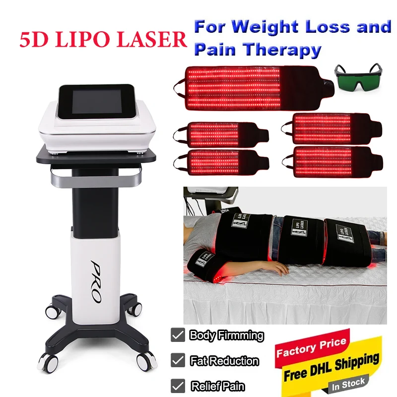 

5D maxlipo Slimming 650nm Lipo Laser Fast Fat Burning Remover Instrument Body shaping machine laserlipo