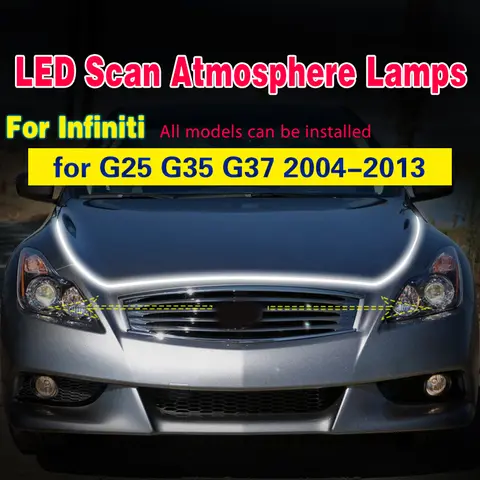 주간 주행등 자동차 DRL 안개등 헤드, 12V LED 스캔 시작, 인피니티 G25 G35 G37 2004-2013 주간 주행등 자동차 DRL 안개등 헤드, 12V LED 스캔 시작, 인피니티 G25 G35 G37 2004-2013