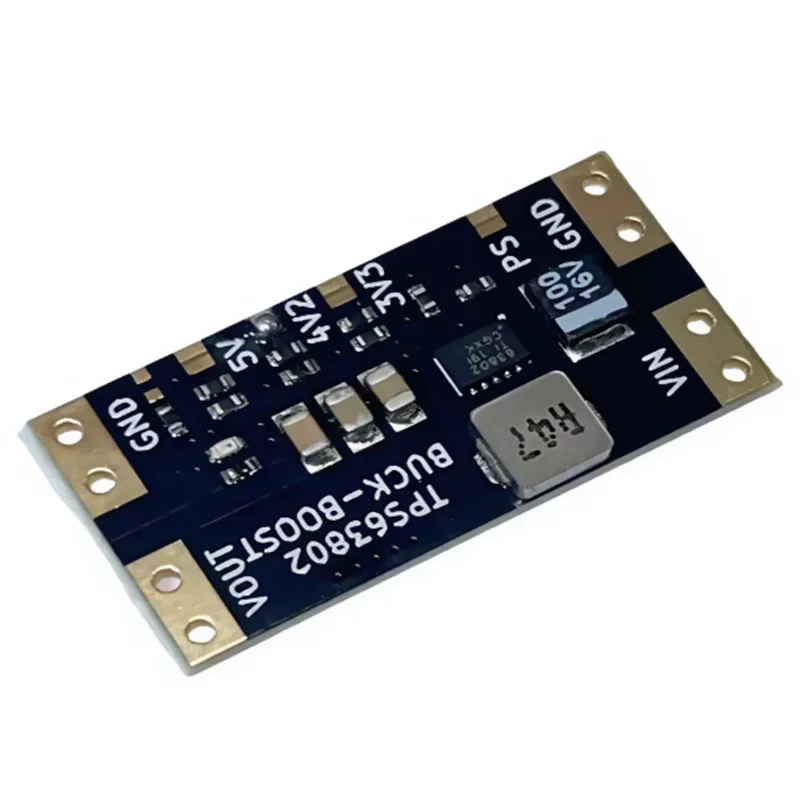 TPS63802 Auto Buck‑Boost Power Supply Module, 3.3V 4.2V 5.0V Output, Lithium‑Battery USB Step‑Up‑Down Converter Board