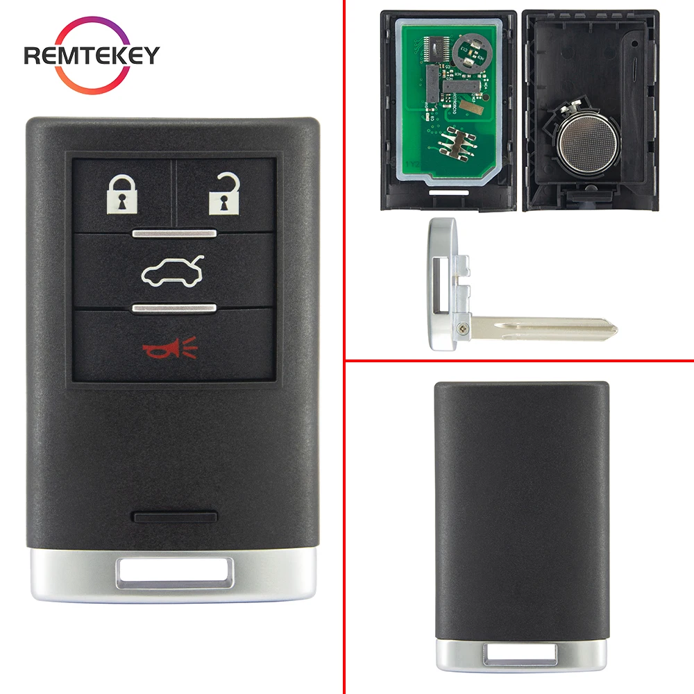 

REMTEKEY FCC M3N5WY7777A Smart Car Key Remote Control Fob 315 MHz for Cadillac CTS DTS STS 2008-2013 PN: 25946298 25946299