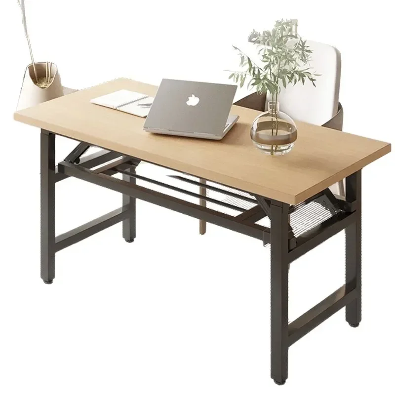 Computer Desk Modern Ergonomic Wooden Bedroom Space Saving Easy Assembly