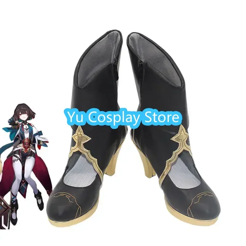 Gioco Honkai Star Rail Xueyi Scarpe Cosplay Scarpe in pelle PU Stivali di carnevale di Halloween Cosplay Prop su misura