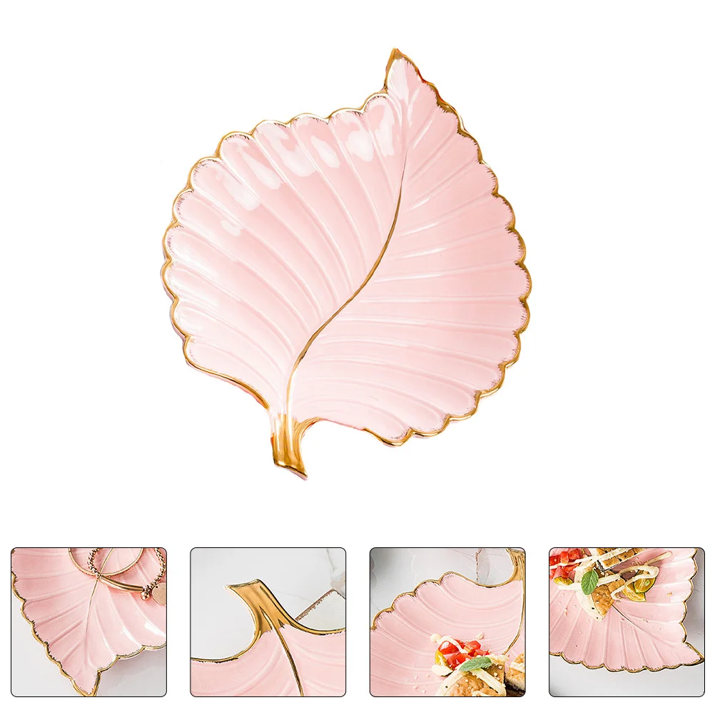 1Pcs High Border Ceramic Tray Multiuse Jewelry Dish for Cosmetics Keys Storage Decoration Jewelry Ceramic Tray