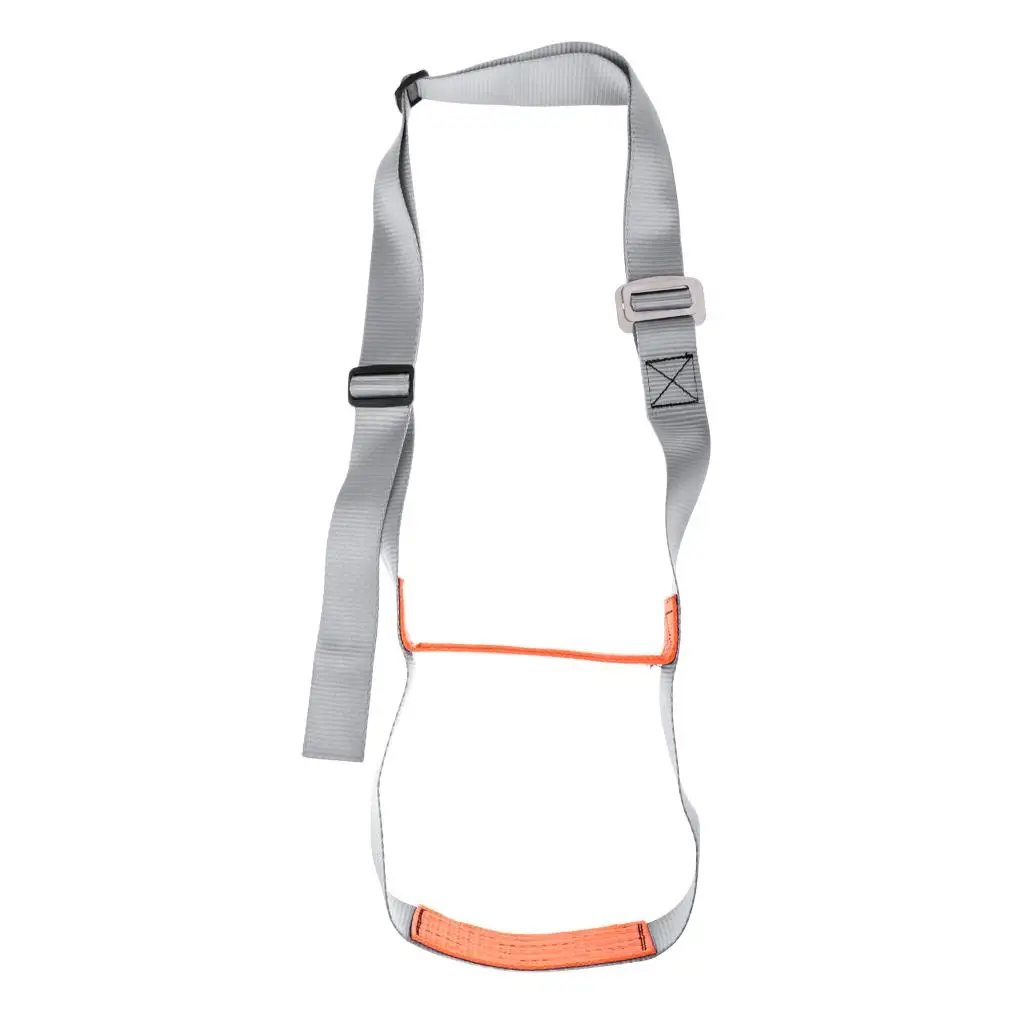 Durable Polyester Boat Rib Boarding Ladder Adjustable Orange Steps for Inflatable Dinghy Water Ski