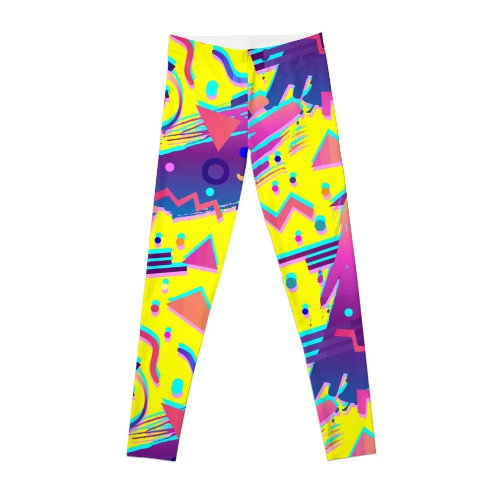 

Eighties Retro Memphis Pattern Leggings Sweatpants for fitness Womens Leggings