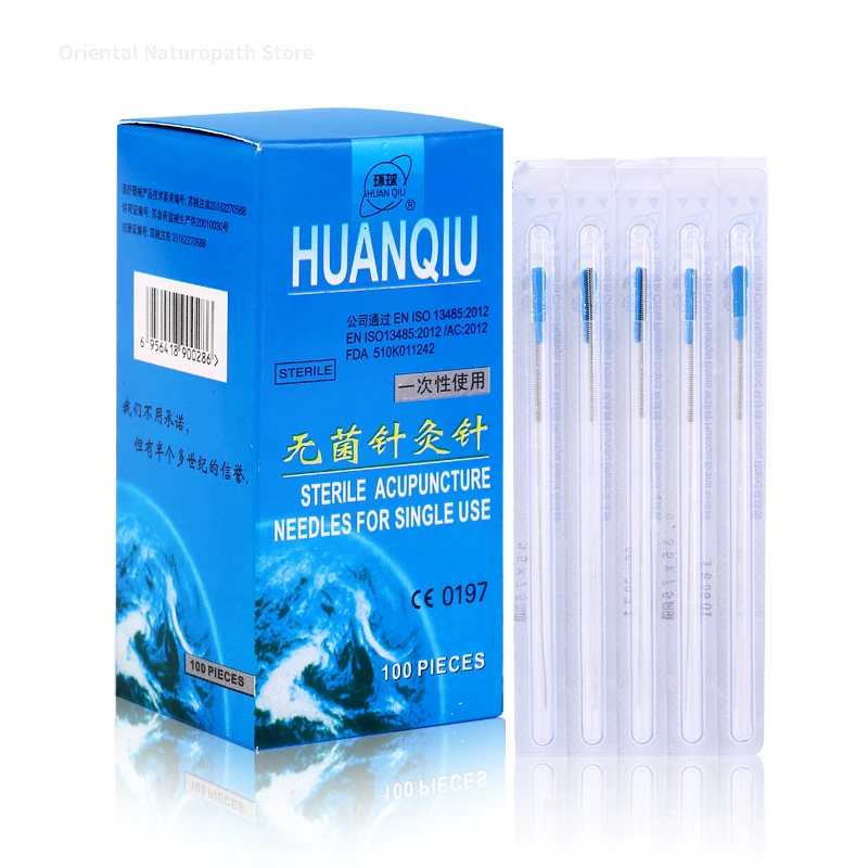 100pcs disposable Sterile acupuncture needle with tube one needle with one guide tube Acupuncture Needle Disposable Needle