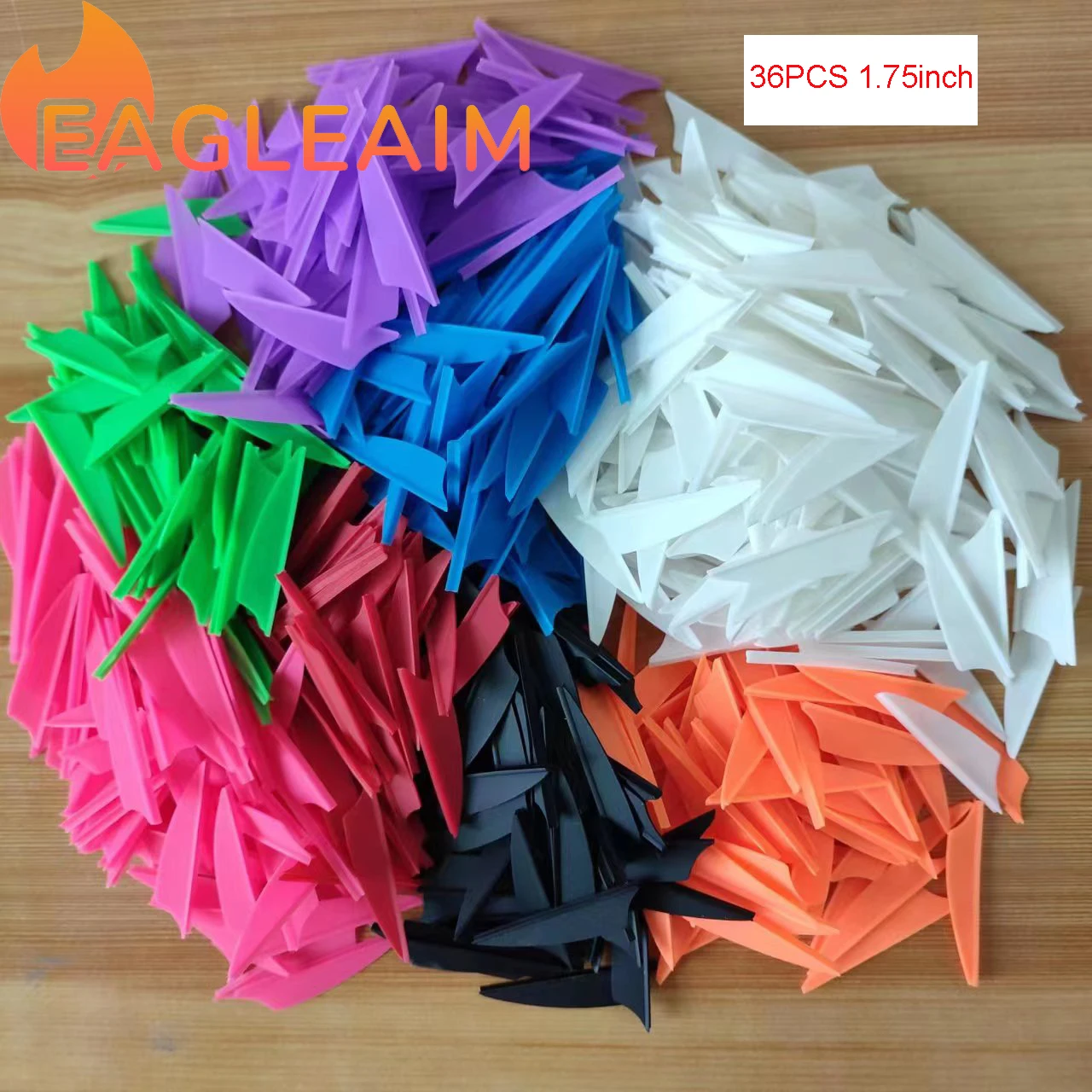 Archery Arrow Feathers 1.75inch (36Pack) Hunting Arrows TPU Fletching Fletches Right Wing 1.75