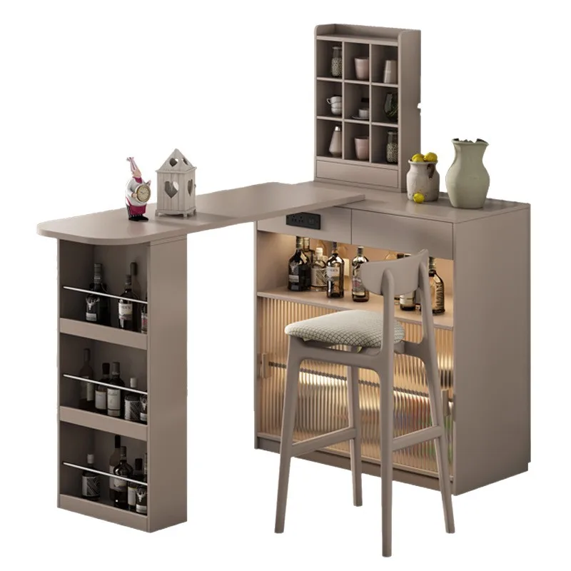 #Retractable bar table island table dining side cabinet integrated household living room partition small apartment balcony wall