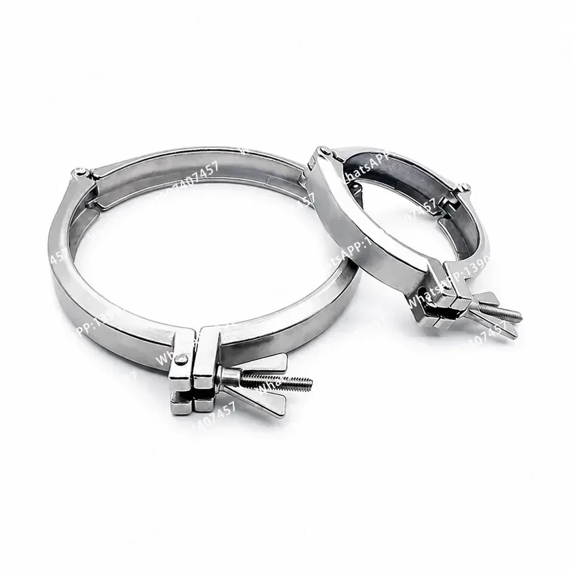 KF vacuum three-section clamp 304 stainless steel pipe clamp 16 flange 25 blind plate 40 sealing ring 50 pipe fitting chuck 6