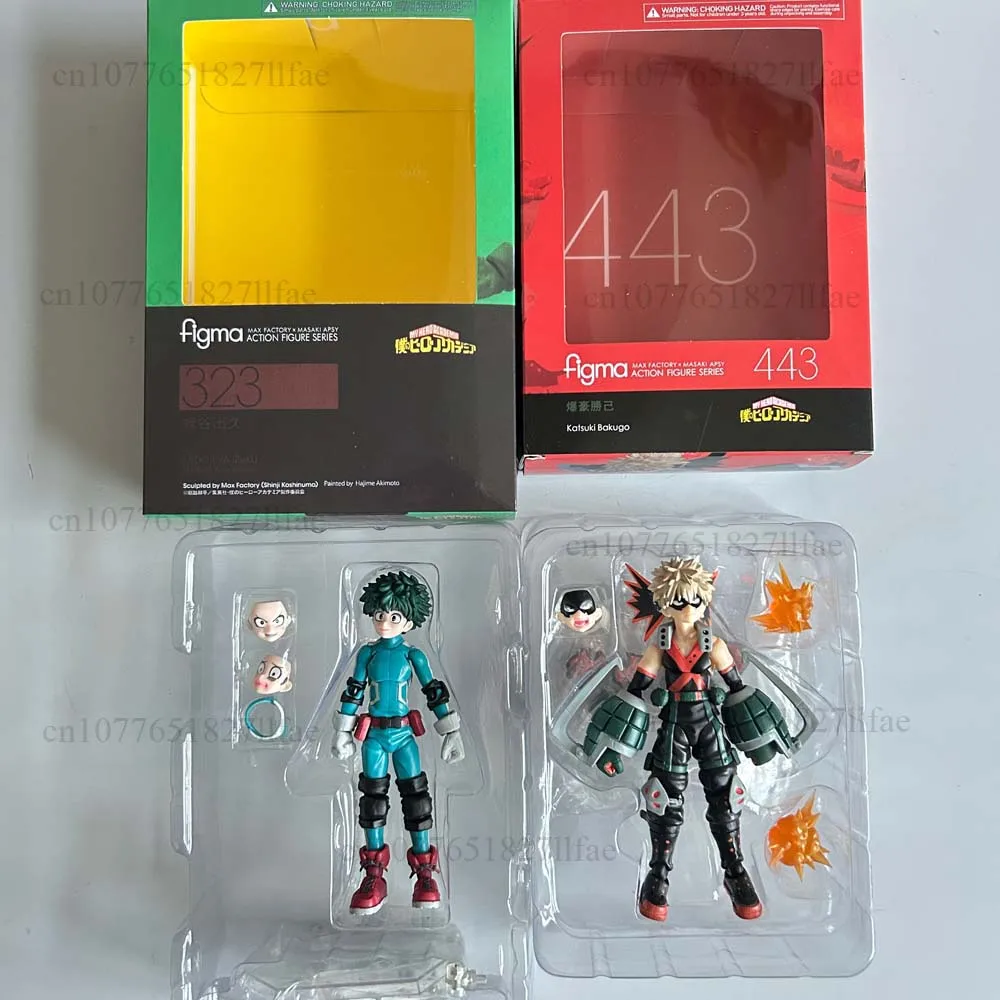 Figma بطلي الأكاديمية Bakugou Katsuki الشكل 443 323 Midoriya Izuku عمل نموذج لجسم اللعب المشتركة المنقولة دمية غرفة ديكور