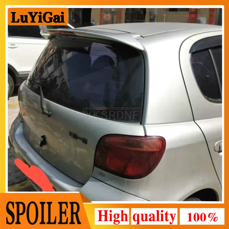 Use For Toyota Vitz Spoiler Rear Trunk Lid Car Spoiler Wing 2002--2013 ABS Material Customize Color DIY Paint Sport Car Spoiler