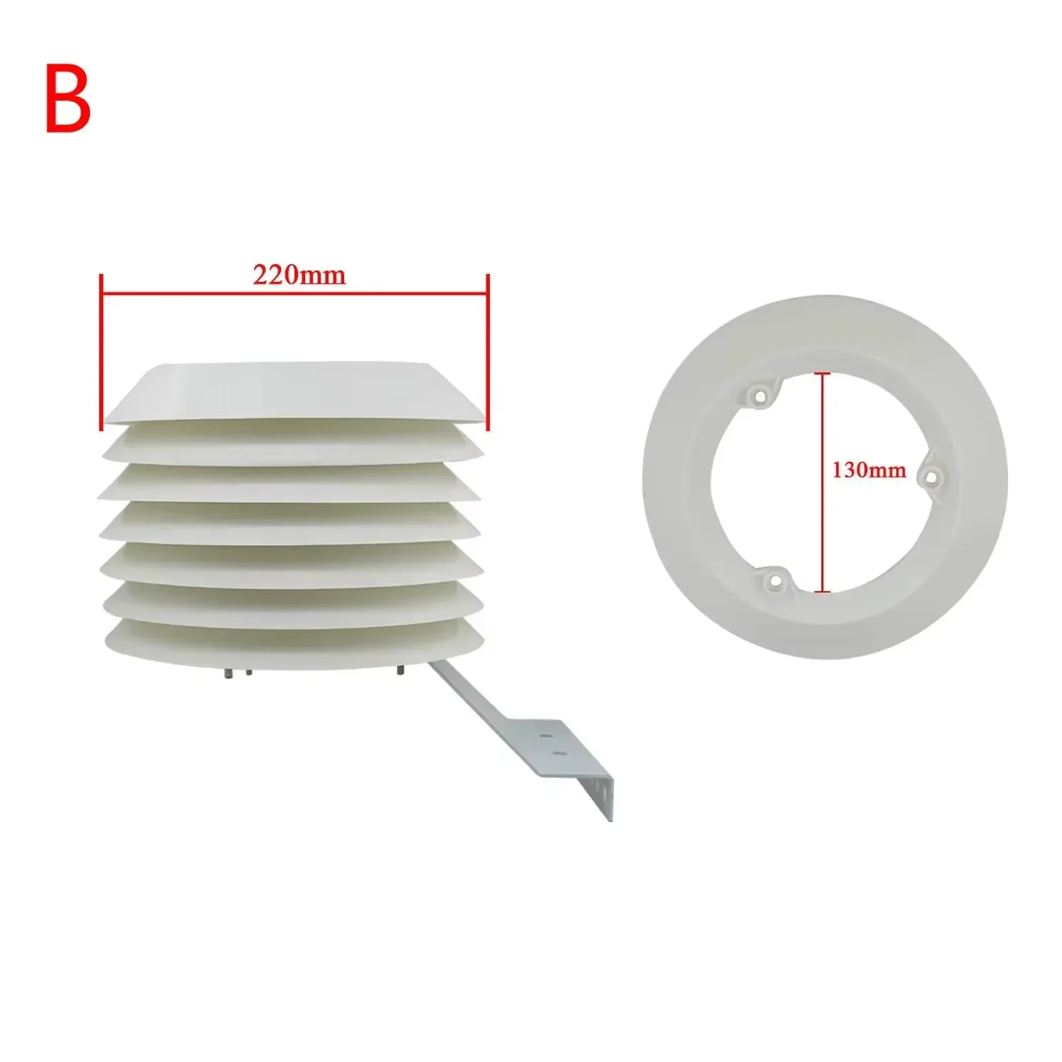 Proyektor stasiun cuaca pelindung radiasi surya ABS 3-20 lantaiDengan braket
