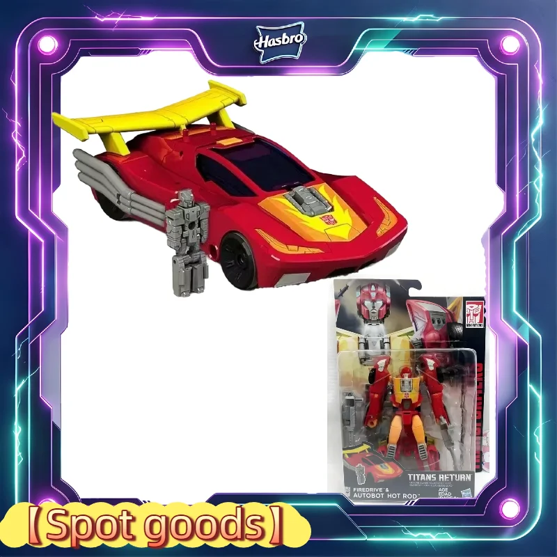 【produits-en-stock】figurine-d’action-autobot-hot-rod-firedrive-de-hasbro-modele-de-robot-transformable-de-la-serie-titans-return-collection-de-jouets