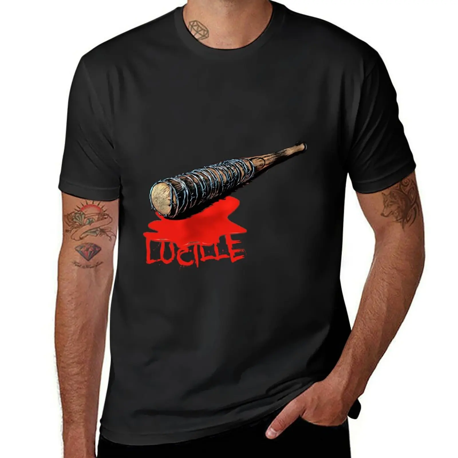 

Lucille T-Shirt oversized boys whites sports fans vintage clothes mens graphic t-shirts big and tall