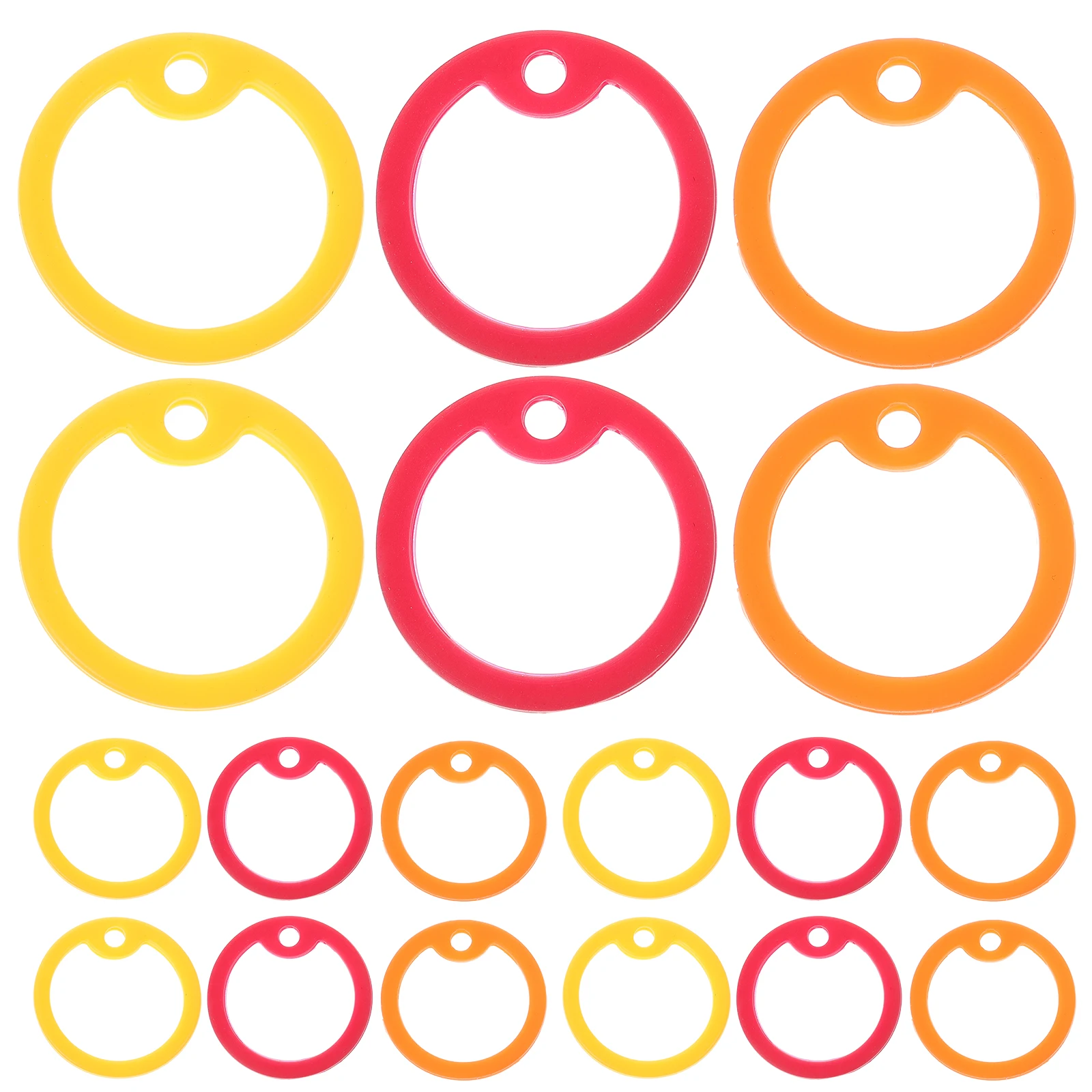 

12 Pcs Tag Silencer Hoop Pet Name Pet Name Tag Silencer Circle Muffler Ring Whistle Mute Small Practical Durability