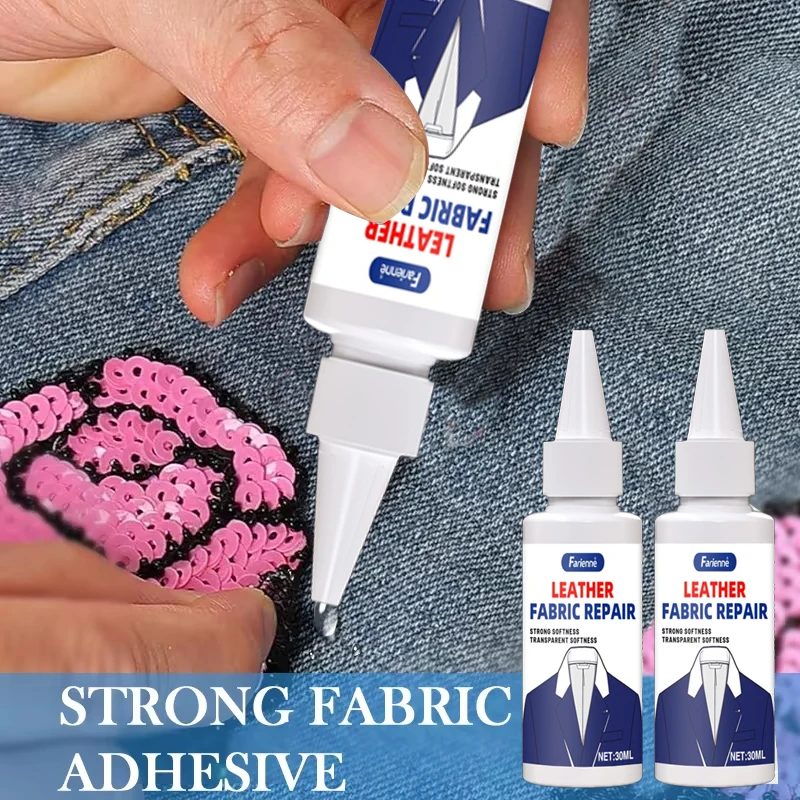 Fabric Glue Bond - Elastyczny, przezroczysty klej do naprawy tkanin,