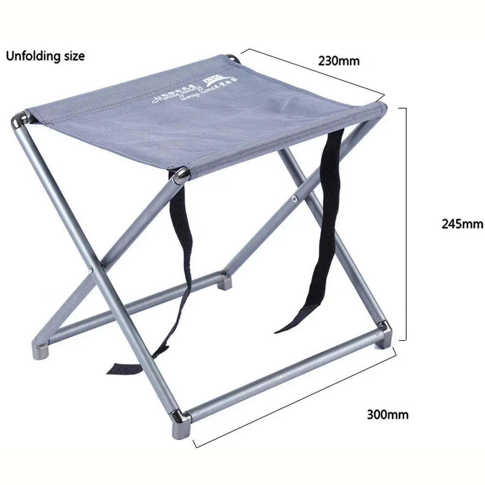 2026BRS-D21 Lightweight Outdoor Aluminum Alloy Folding Camping Chairs Hiking Picnic Compact Portable Collapsible Fishing Stool