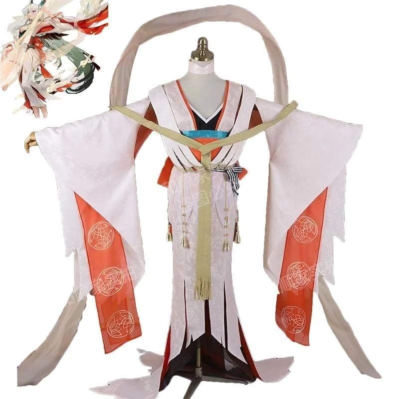 

Game Onmyoji Kinnari Kinnara Cosplay Costume Women Fancy Kimono Sexy Dress Halloween Carnival Uniforms Suit Custom Made