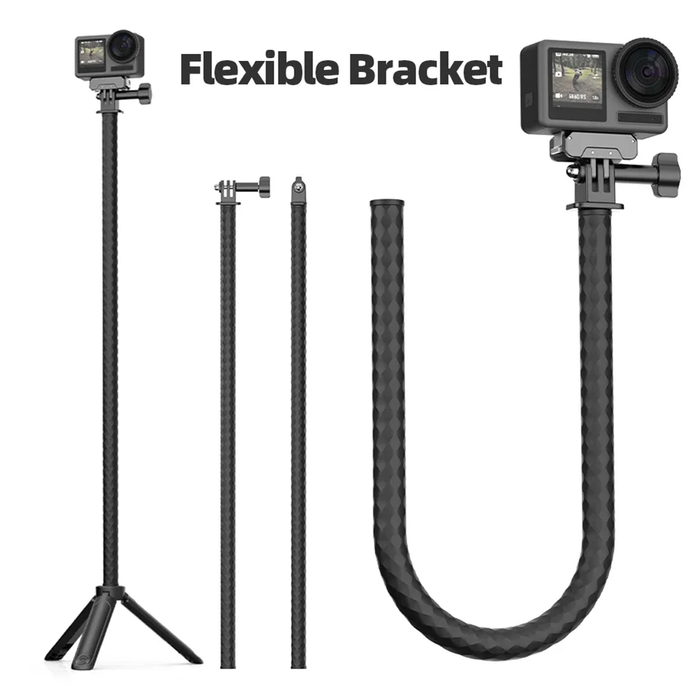 

Mount Flexible Octopus Tripod Phone Holder Selfie Stick Monopod For Insta360 X5/GO3S/ACE/DJI Pocket 3/Action 5 pro accessories
