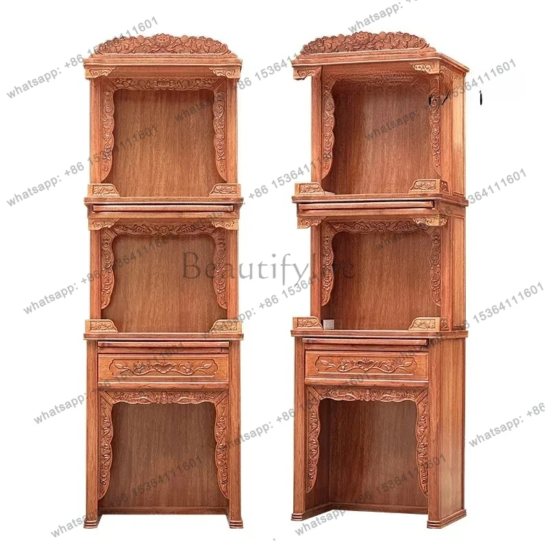 

FG santuario tutto in legno massello, santuario di fascia alta, padrone di casa di Dio della ricchezza che offre armadietto