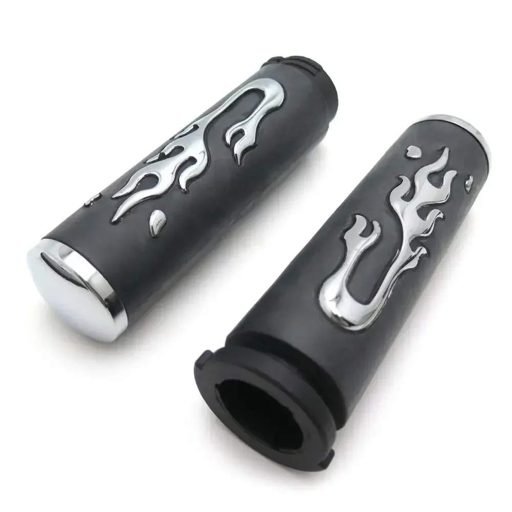 Flame Angry Fire Handlebar Grips for Harley Davidson Suzuki 1\