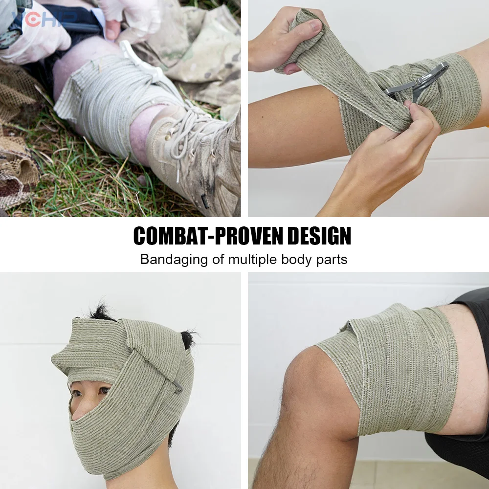 Israel Bandage Trauma Kit Emergency Compression Tourniquet Medical Dressing Sterile Roll Bandage High Elastic First-aid Outdoor