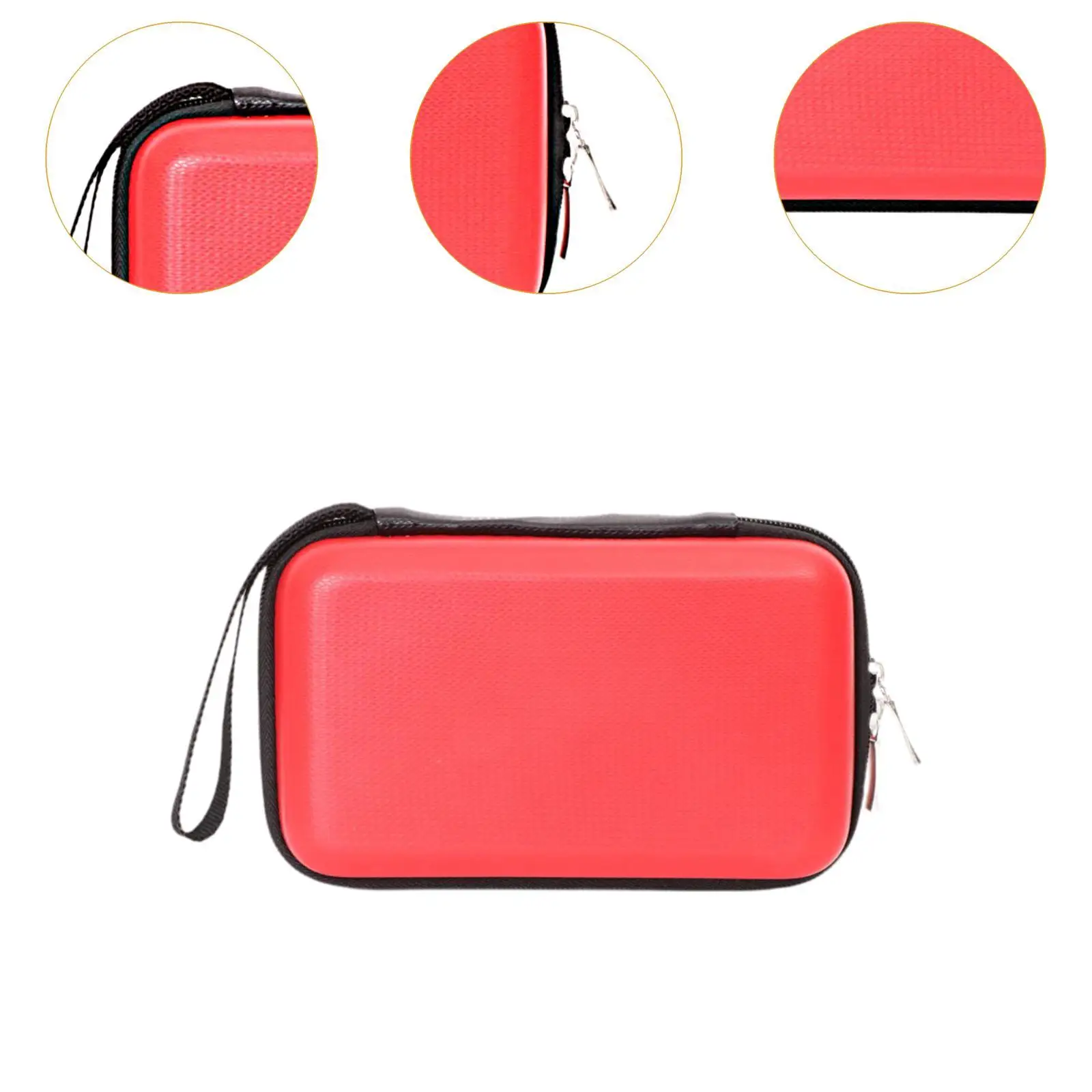 Shockproof EVA Case Bag Organizer Small Earphone Carrying Storage Pouch for Memory Card USB Cable for Travel