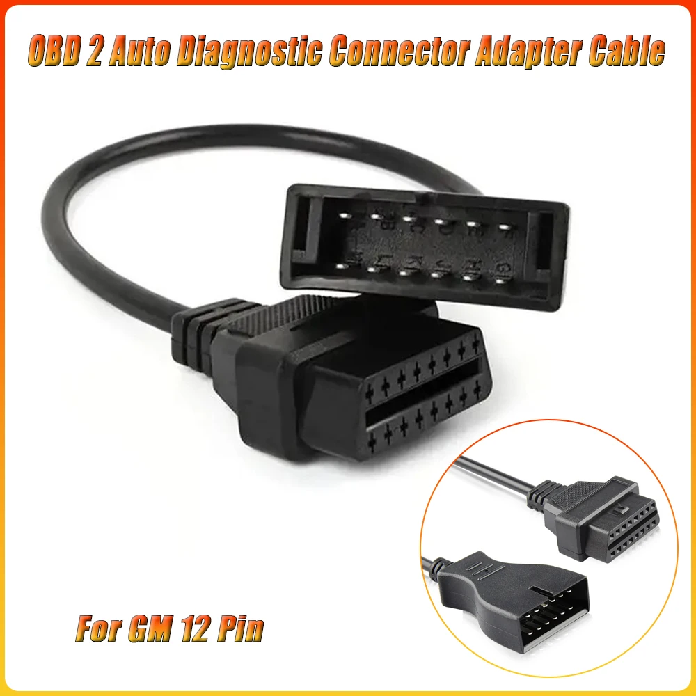 

Для GM 12-контактный OBDII OBD 2 Автоматический диагностический разъем Кабель-адаптер GM12 на 16-контактный кабель Для автомобилей GM Адаптер автоматического сканера Лучший