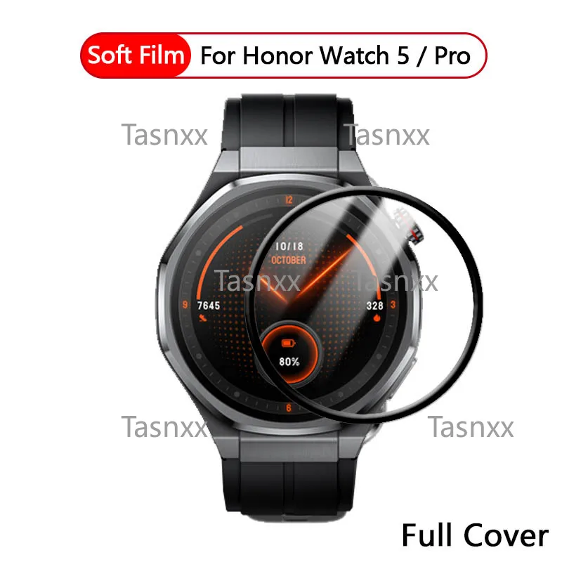 

3D Curved Soft Flexible Film For Honor Watch GS 5 Pro X5 Fit Ultra Clear Plating PMMA Screen Protector -Not Tempered Glass