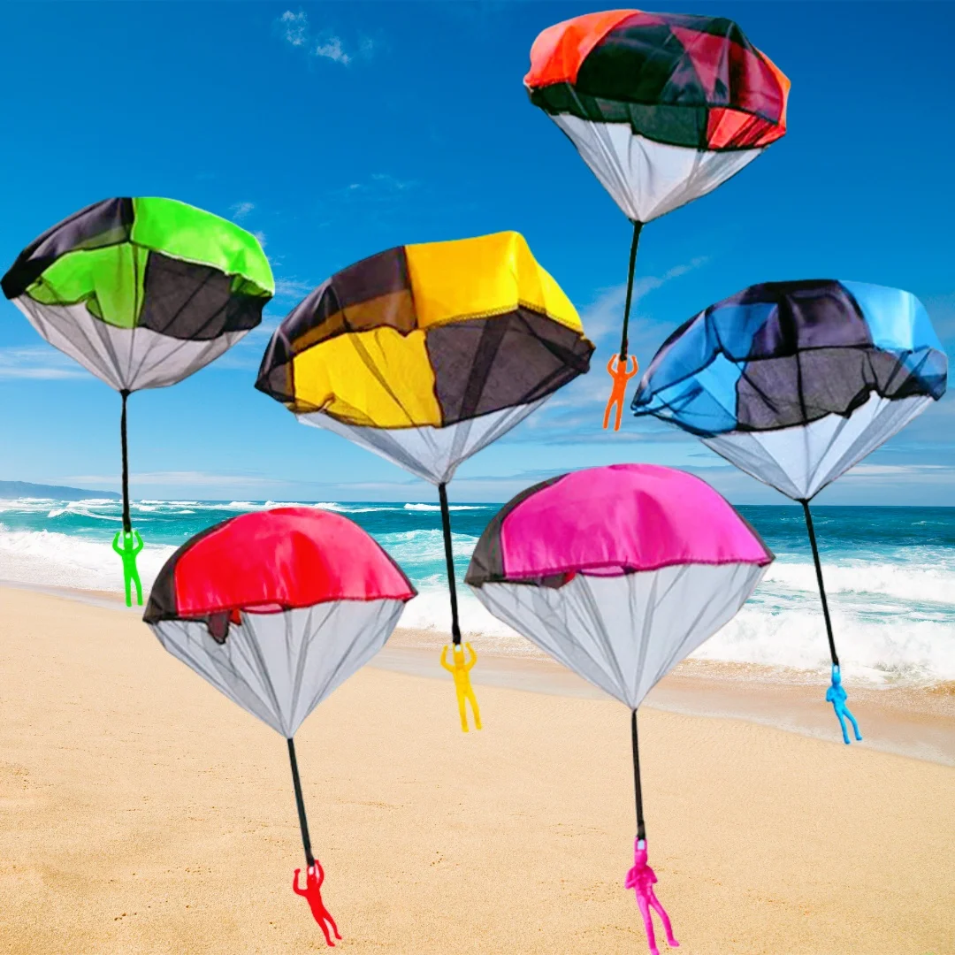 10 Uds. De juguetes de paracaídas al aire libre, regalos de fiesta de cumpleaños para niños, regalos para la vuelta a la escuela, premios para guardería, rellenos de piñata de botín de recompensa para niños
