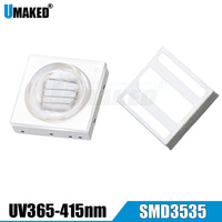 10pcs High Brightness SMD LED 3535 3W  LED diodes lamp UV purple 365 375 385 395 410 415nm lamp chip bead diy for bulb spotlight