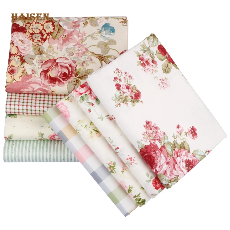 Tessuto in Twill di cotone stampato con fiori di rosa per cucire fai da te lenzuola trapuntate per bambini e bambini vestono materiale tessile fatto