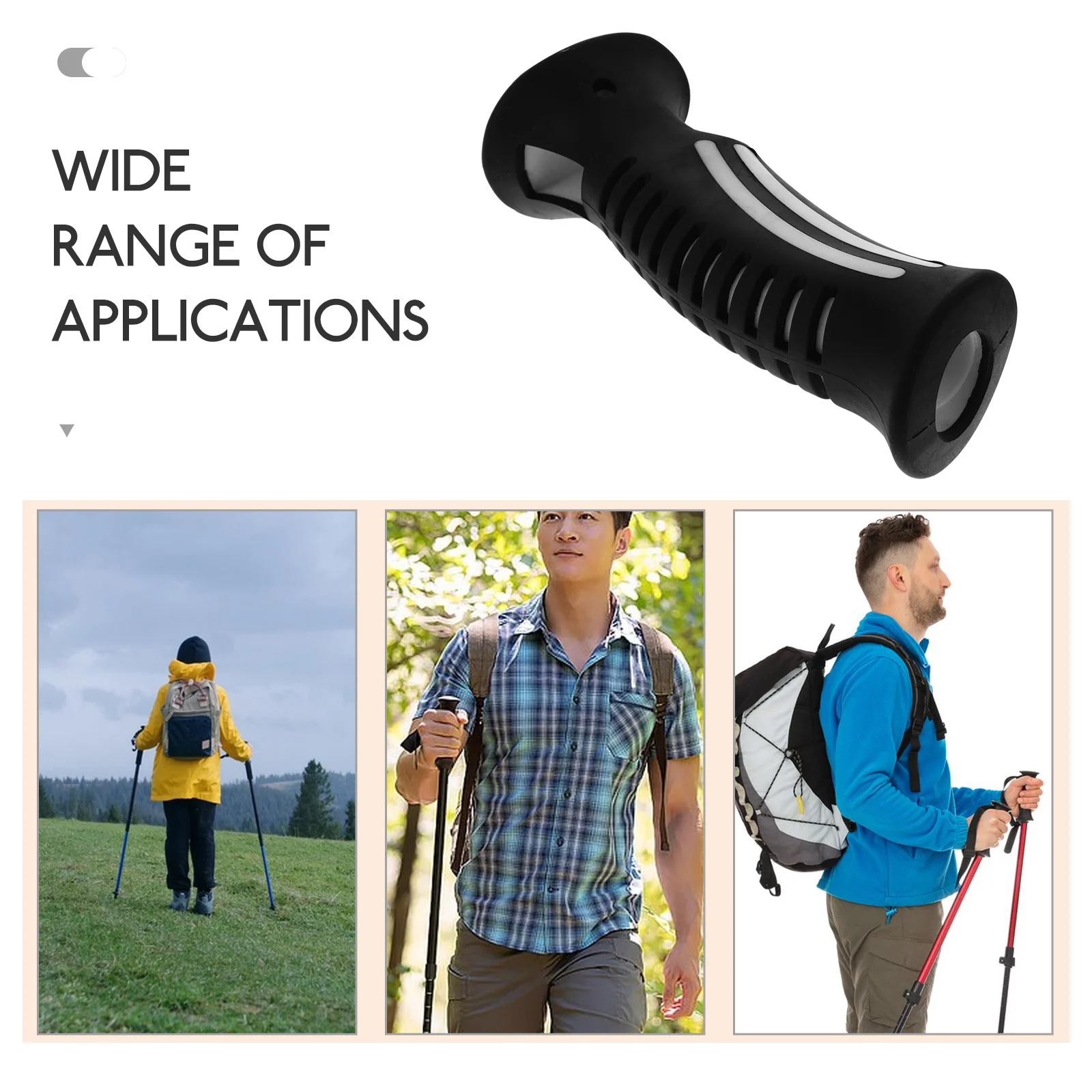 

Trekking Pole Handle Plastic Grip Replacement Secure Comfortable Non-Slip Hiking Walking Stick Pole Grip Outdoor Use