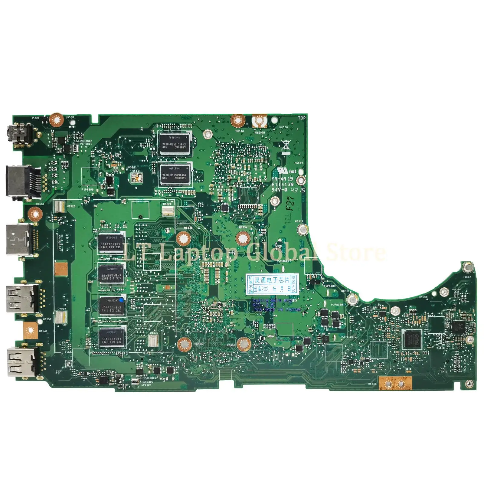 Placa-mãe do portátil para ASUS, K401, K401L, V401LB, A401LB, I3, I5, I7, processador central da 5a geração, GT940M, 2G, 4GB RAM