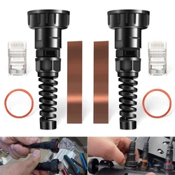 010-10603-00 Marine Network Cable Connector RJ45, Compatible with Garmin Marine Radar Devices, Pass Through RJ45 Plug 2-Pack