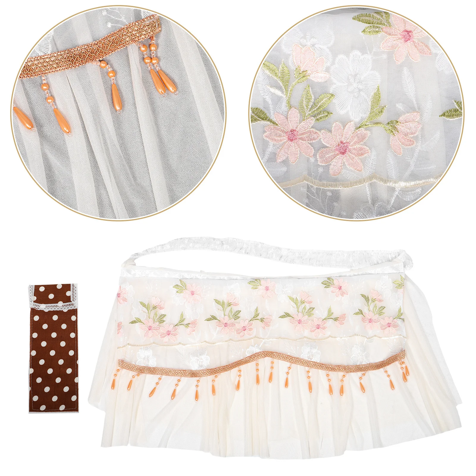 

32 Inch Lcd Floral Lace Decorative Screen Protector For Home Office Hotel Indoor Flat Monitor Cover Dust Proof