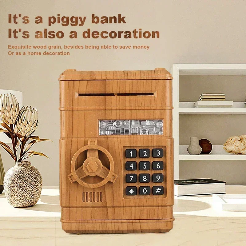 Piggy Bank, Automatic Electronic Piggy Bank for Kids Boys Girls, Money Bank Kids Safe Toys for 4 5 6 7 8 9 10 Year Old Boy Girl